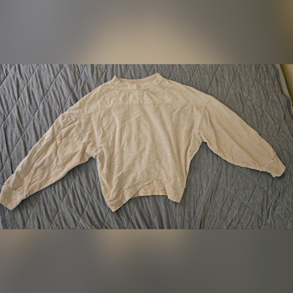 Womens Varley Sweatshirt Beige Sz Small